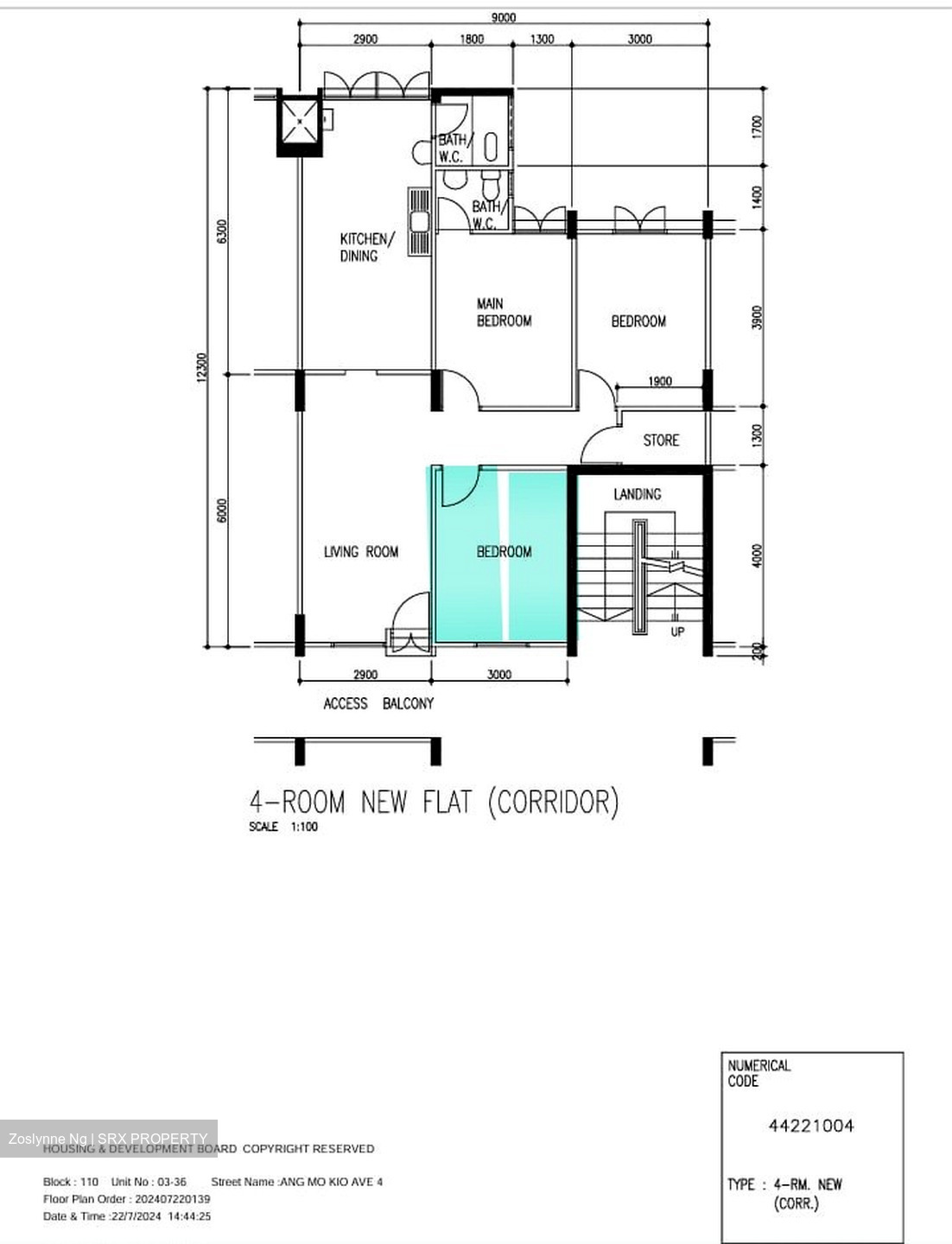 Blk 110 Kebun Baru Heights (Ang Mo Kio), HDB 4 Rooms #635960841